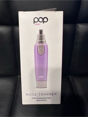 pop Sonic Nose Trimmer in White and Pink Accents